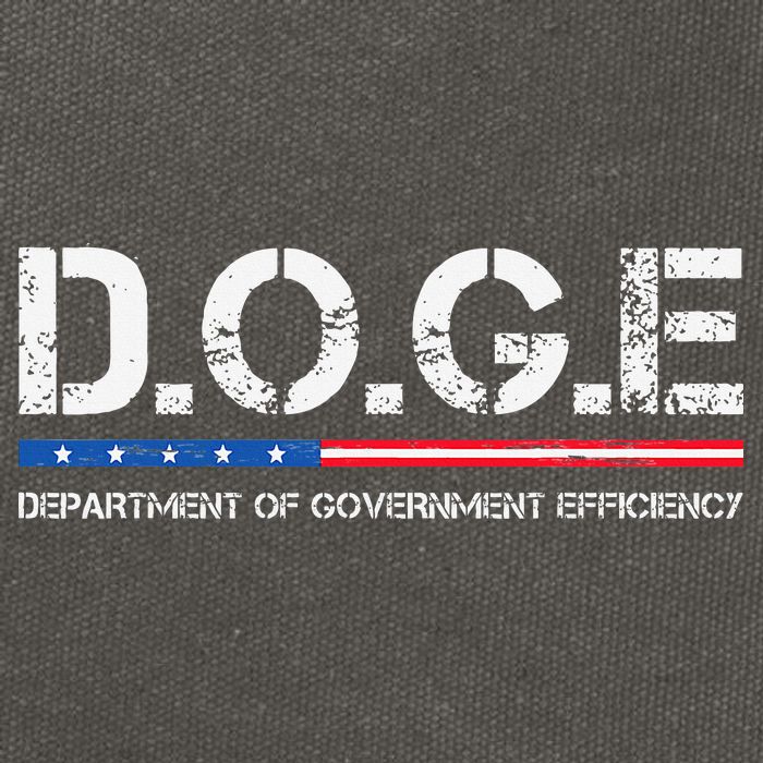 Doge D.O.G.E. Department Of Government Efficiency Cotton Canvas Backpack