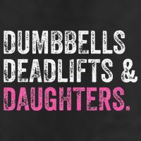Dumbbells Deadlifts Daughters Funny Gym Workout Fathers Day Adult Drive Performance Visor