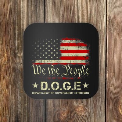 Doge D.O.G.E Department Of Government Efficiency Coaster