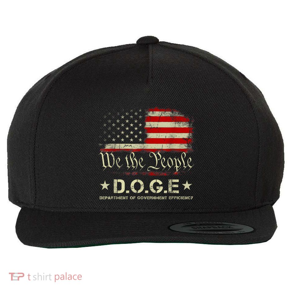 Doge D.O.G.E Department Of Government Efficiency Wool Snapback Cap