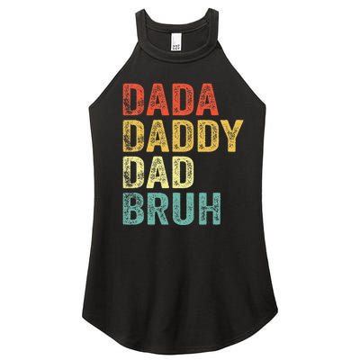 Dada Daddy Dad Bruh Happy Fathers Day Women’s Perfect Tri Rocker Tank