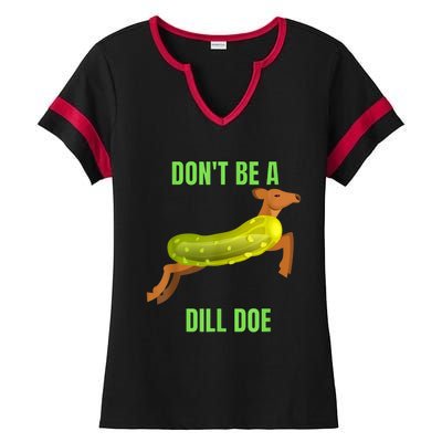 Dill Doe Dill Pickle Ladies Halftime Notch Neck Tee