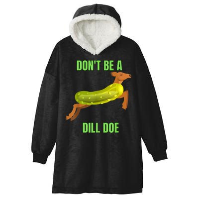 Dill Doe Dill Pickle Hooded Wearable Blanket