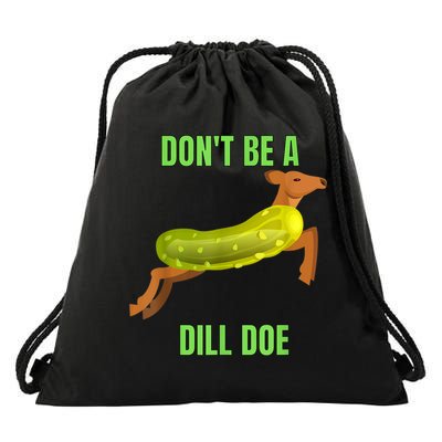 Dill Doe Dill Pickle Drawstring Bag
