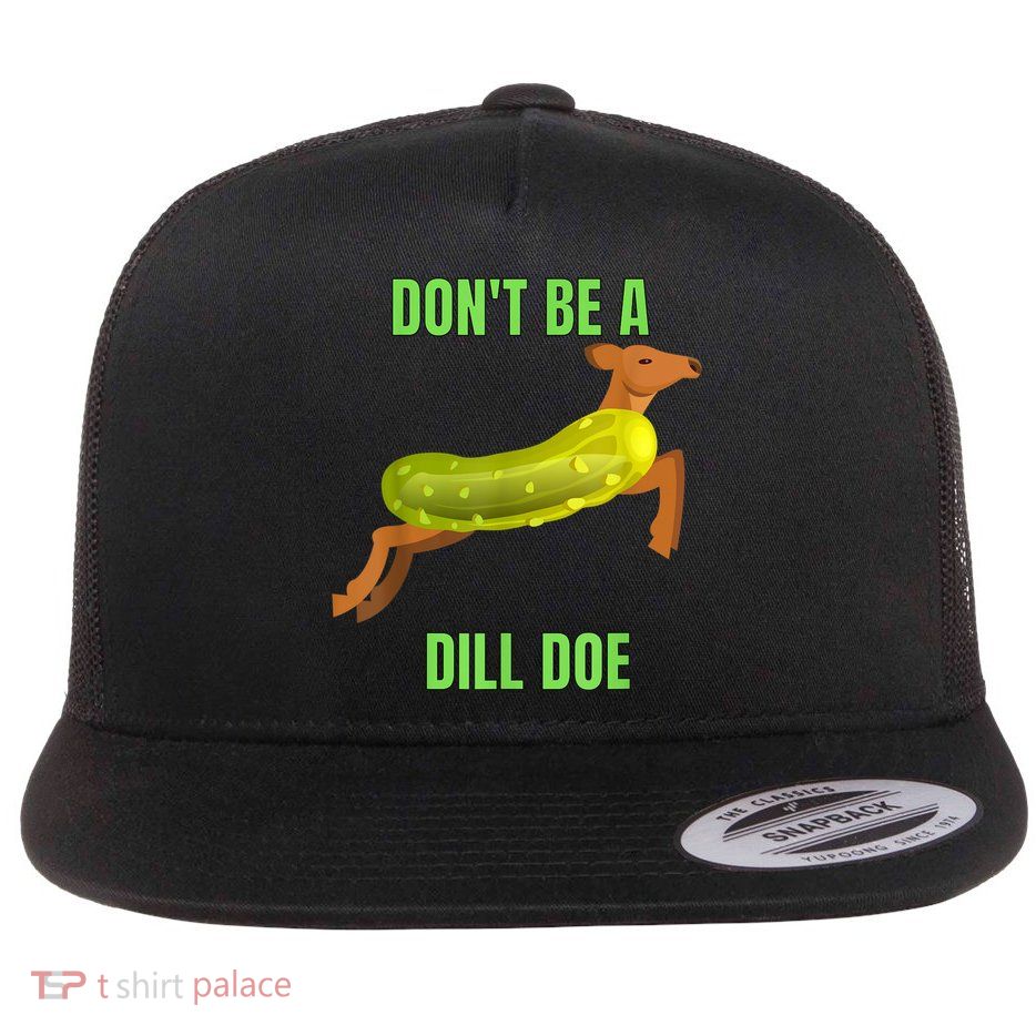 Dill Doe Dill Pickle Flat Bill Trucker Hat