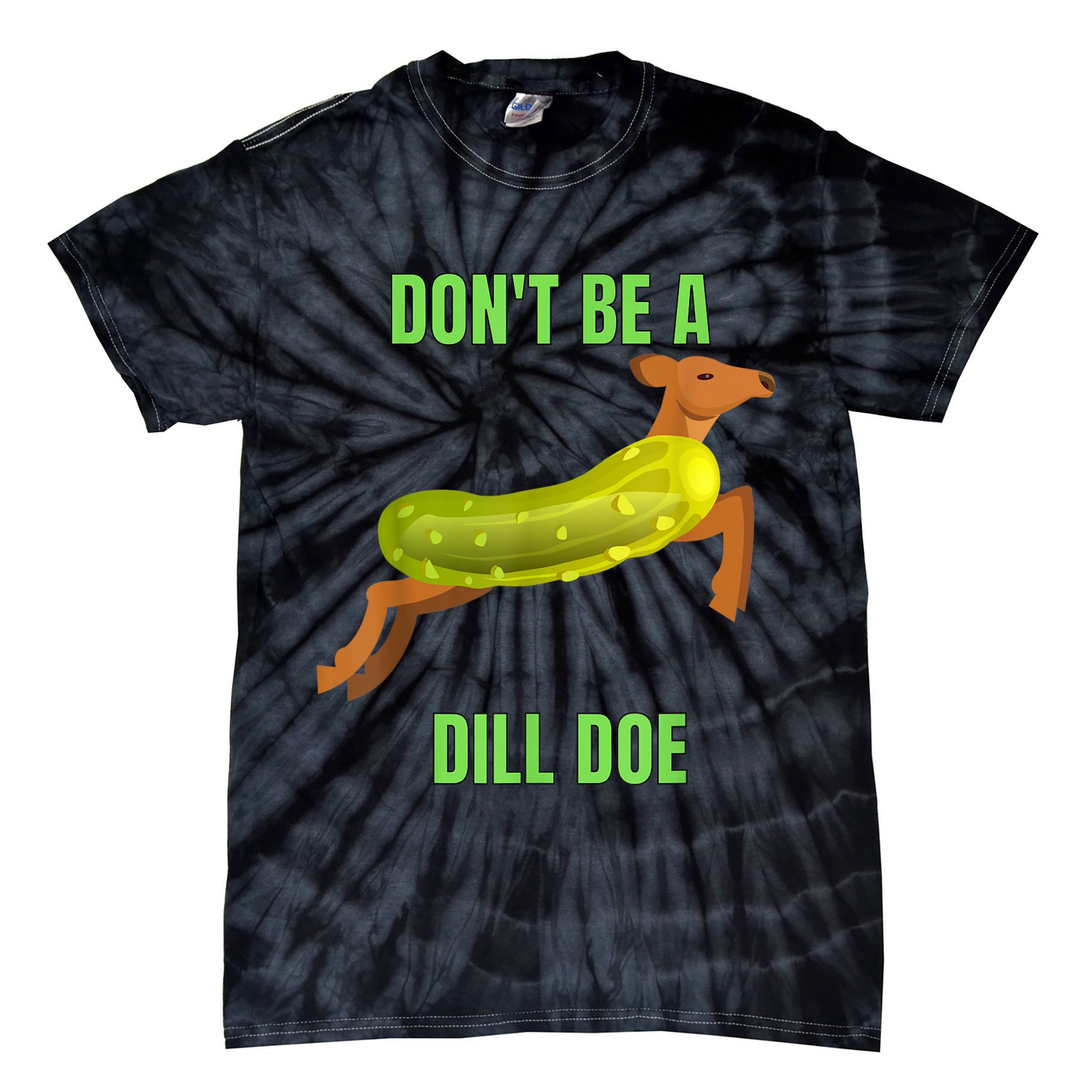 Dill Doe Dill Pickle Tie-Dye T-Shirt