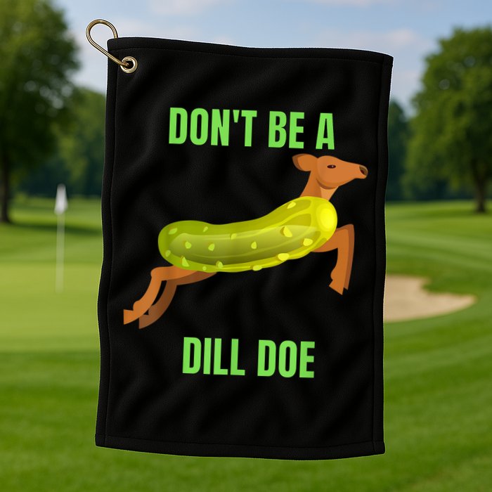 Dill Doe Dill Pickle Golf Towel