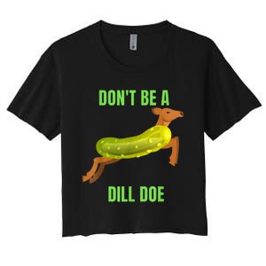 Dill Doe Dill Pickle Women's Crop Top Tee