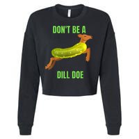 Dill Doe Dill Pickle Cropped Pullover Crew