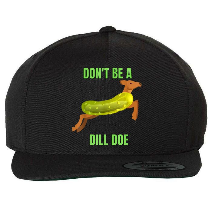 Dill Doe Dill Pickle Wool Snapback Cap