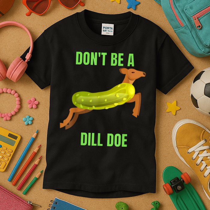 Dill Doe Dill Pickle Kids T-Shirt