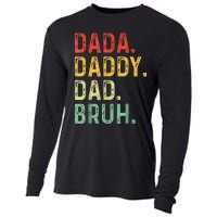 Dada Daddy Dad Bruh Gifts Fathers Day Dad Cooling Performance Long Sleeve Crew