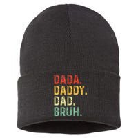 Dada Daddy Dad Bruh Gifts Fathers Day Dad Sustainable Knit Beanie