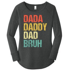 Dada Daddy Dad Bruh Women's Perfect Tri Tunic Long Sleeve Shirt