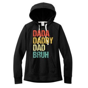 Dada Daddy Dad Bruh Women's Fleece Hoodie