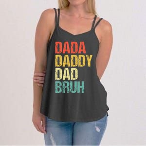 Dada Daddy Dad Bruh Women's Strappy Tank