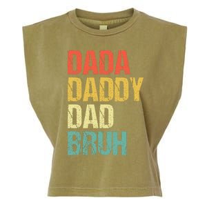 Dada Daddy Dad Bruh Garment-Dyed Women's Muscle Tee