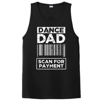 Dance Dad Distressed Scan For Payment Parents Adult Fun PosiCharge Competitor Tank