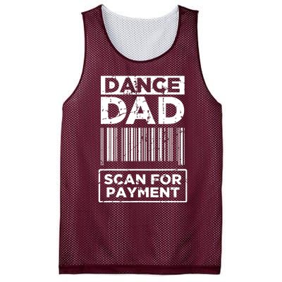 Dance Dad Distressed Scan For Payment Parents Adult Fun Mesh Reversible Basketball Jersey Tank