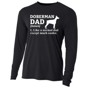 Doberman Dad Doberman Pinscher Dog Cooling Performance Long Sleeve Crew