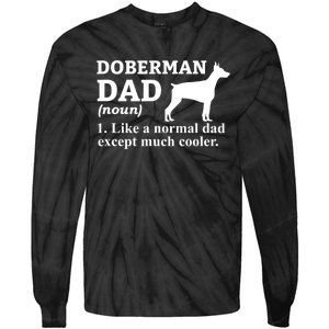 Doberman Dad Doberman Pinscher Dog Tie-Dye Long Sleeve Shirt