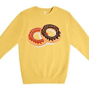 Dual Doughnuts Premium Crewneck Sweatshirt