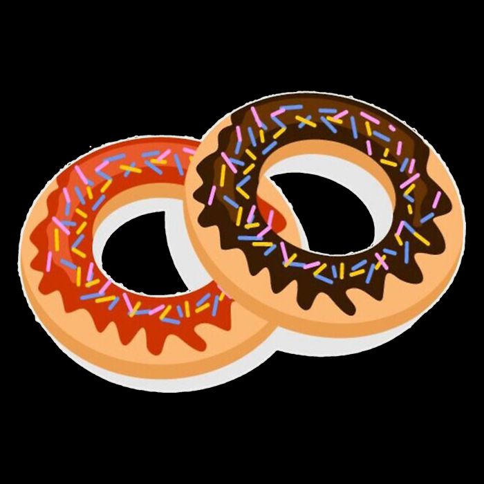 Dual Doughnuts Flat Bill Trucker Hat