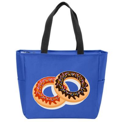 Dual Doughnuts Zip Tote Bag