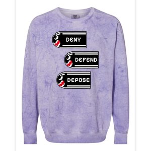 Deny Defend Depose Banzai Bill Colorblast Crewneck Sweatshirt