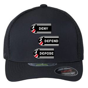 Deny Defend Depose Banzai Bill Flexfit Unipanel Trucker Cap