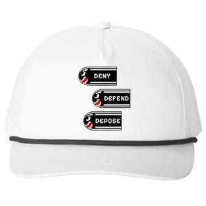 Deny Defend Depose Banzai Bill Snapback Five-Panel Rope Hat