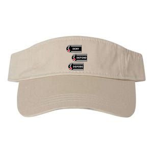 Deny Defend Depose Banzai Bill Valucap Bio-Washed Visor