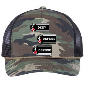 Deny Defend Depose Banzai Bill Retro Rope Trucker Hat Cap