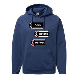 Deny Defend Depose Banzai Bill Performance Fleece Hoodie