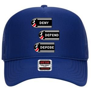 Deny Defend Depose Banzai Bill High Crown Mesh Back Trucker Hat