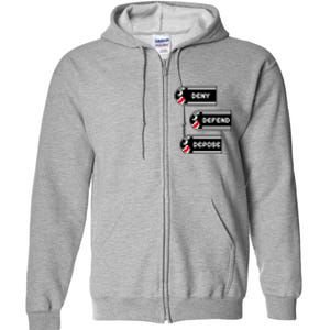 Deny Defend Depose Banzai Bill Full Zip Hoodie