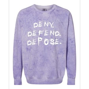 Deny Defend Depose Colorblast Crewneck Sweatshirt