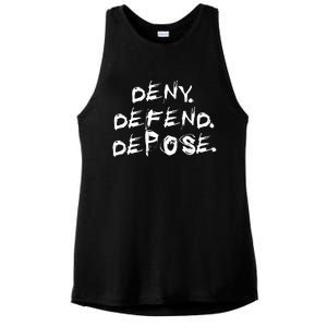 Deny Defend Depose Ladies PosiCharge Tri-Blend Wicking Tank