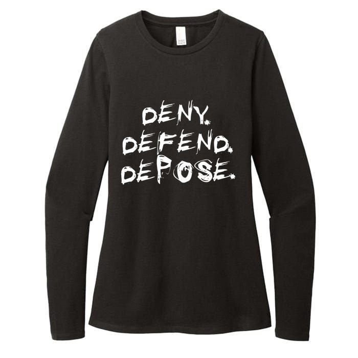 Deny Defend Depose Womens CVC Long Sleeve Shirt