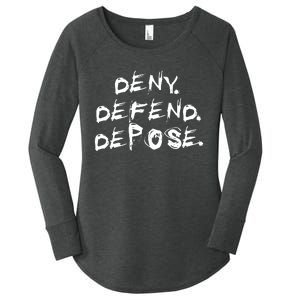 Deny Defend Depose Women's Perfect Tri Tunic Long Sleeve Shirt