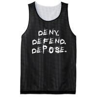 Deny Defend Depose Mesh Reversible Basketball Jersey Tank