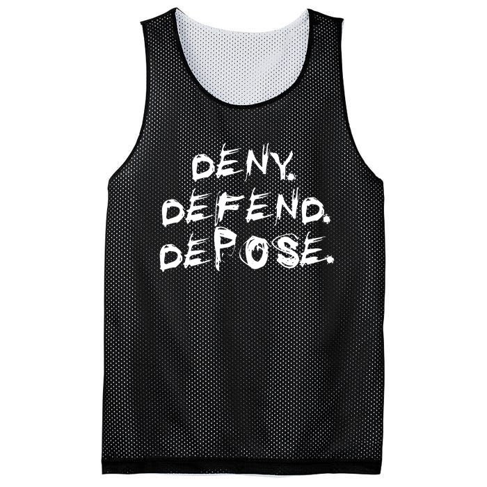 Deny Defend Depose Mesh Reversible Basketball Jersey Tank