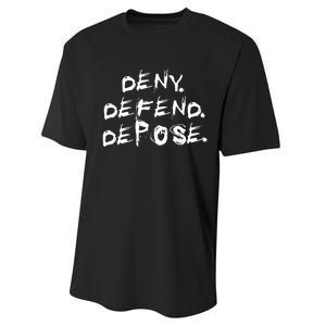 Deny Defend Depose Performance Sprint T-Shirt