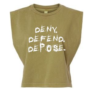 Deny Defend Depose Garment-Dyed Women's Muscle Tee