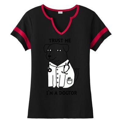 Dogtor Dog Doctor Ladies Halftime Notch Neck Tee