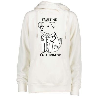 Dogtor Dog Doctor Womens Funnel Neck Pullover Hood