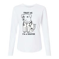 Dogtor Dog Doctor Womens Cotton Relaxed Long Sleeve T-Shirt