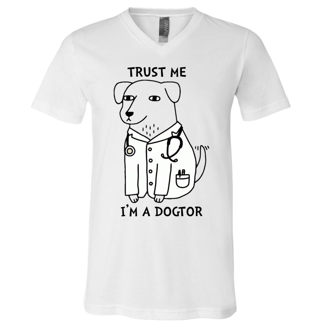 Dogtor Dog Doctor V-Neck T-Shirt