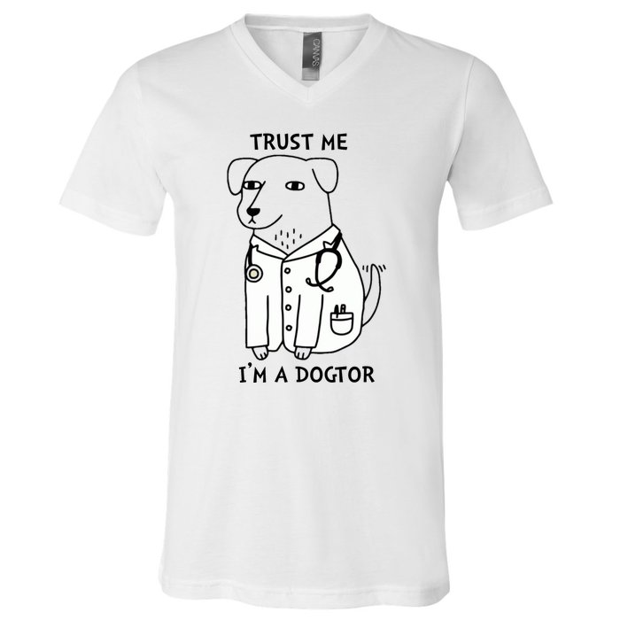 Dogtor Dog Doctor V-Neck T-Shirt