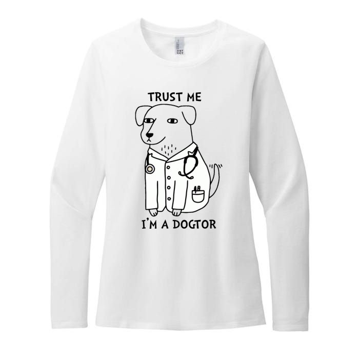 Dogtor Dog Doctor Womens CVC Long Sleeve Shirt